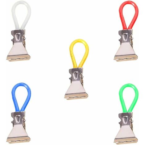 Clip para toallas, 5 clips para toallas, clips para toallas de cocina, clip de almacenamiento de toallas de cocina de metal, para cocina, armarios y baños