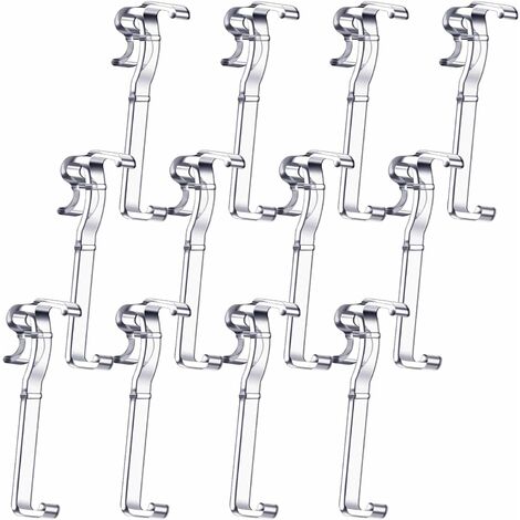 Clip para ventana 3,25 pulgadas (alrededor de 8,9 cm) Clip para cortina oscura Clip para cortina oculta Clip para cortina invisible Clip para cortina de ventana Clip para ventana de plástico transpare