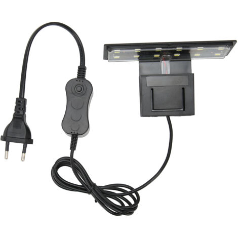 Clip per acquario con luce a LED Mini lampada per acquario bianca super luminosa per piante acquatiche che mantiene la spina europea 220V