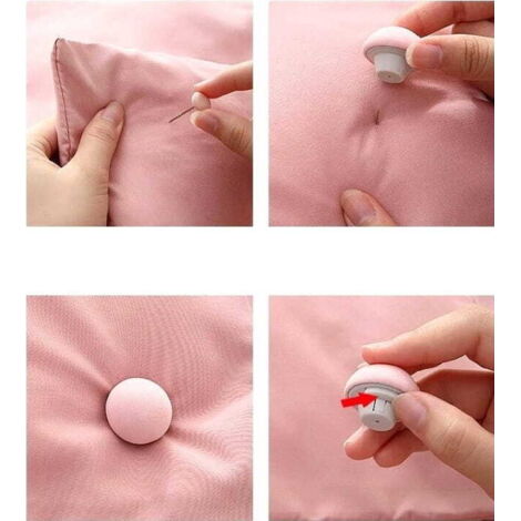 Clip per copripiumini, tende, biancheria da letto, set da 4, bianco