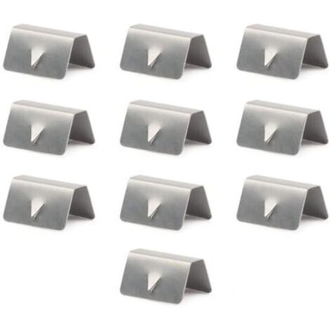 Clip per deflettori del vento KZQ, 10 pezzi in acciaio inossidabile, clip per deflettori del vento e della pioggia, clip di fissaggio per deflettori del vento.