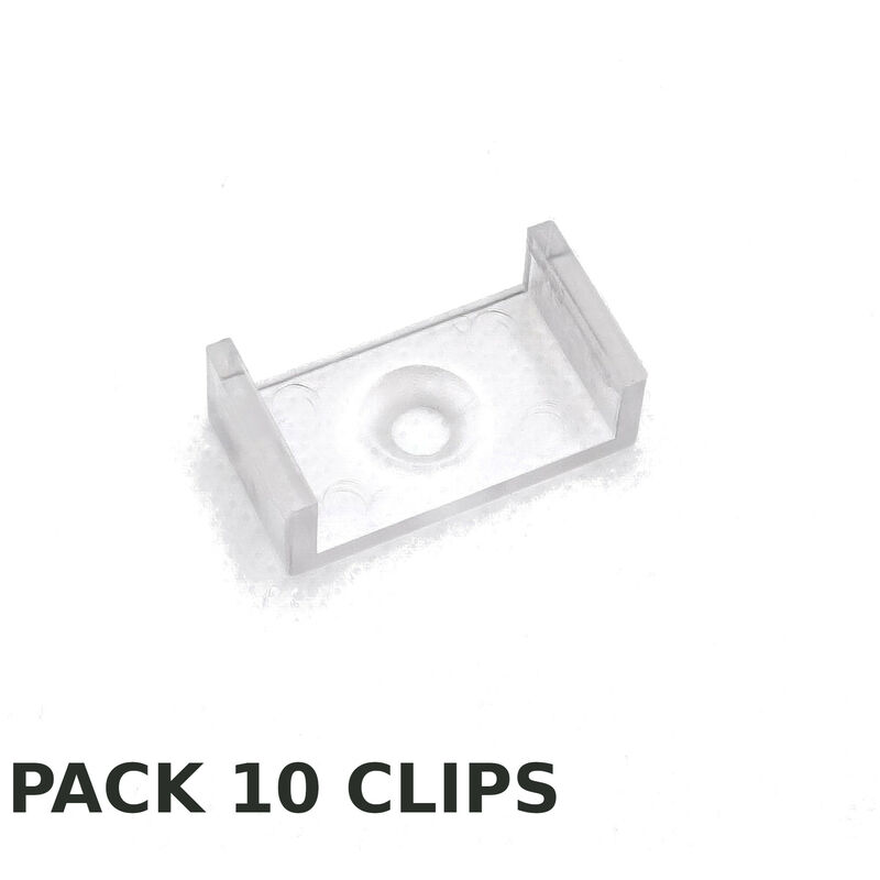 Image of Clip per profilo a strisce led Silver (10 pz) 210306