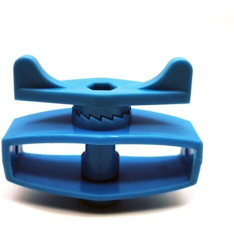 Clip per recinzioni elettriche - facili da usare per tendere fili e corde - 10 pezzi, blu