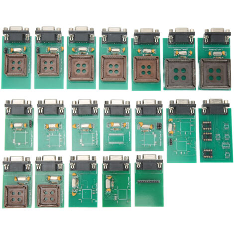Clip per scheda Eeprom di programmazione adattatore completo UPA da 19 pezzi per tutti i programmatori USB