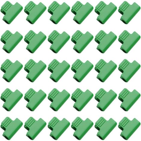 Clip per serre (16 mm), clip per serre, clip per coperture in pellicola, clip per archi da giardino (confezione)