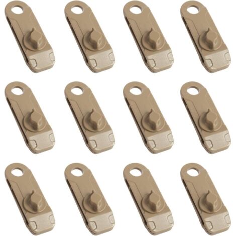 Clip per teloni, clip per tende da campeggio in plastica, piccolo morsetto ad occhiello per tenda da sole, telo ombreggiante da giardino, attività all'aperto