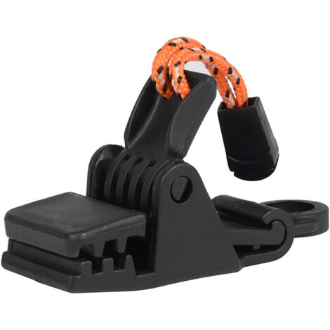 Clip per tenda in plastica antiruggine e antivento, fissaggio sicuro per tenda da sole, ideale per attività all'aperto.