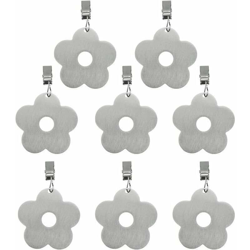 SOEKAVIA Clip per tovaglia a forma di fiore 8PCS