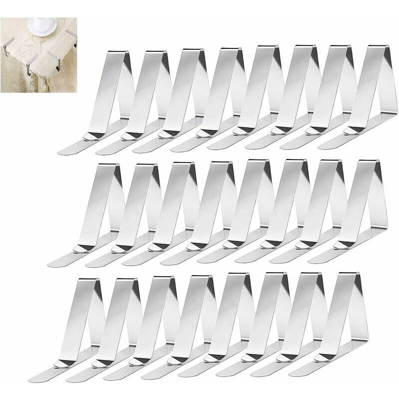FVO - Clip per tovaglia, set di 24 clip per