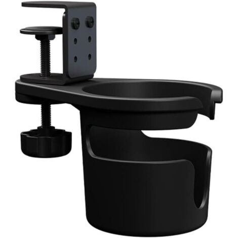 Clip portabicchieri da tavolo, morsetto sottotavolo, portabottiglie e portapenne girevole universale, gancio da tavolo a prova di perdite, adatto per tazze da caffè e bicchieri da acqua.