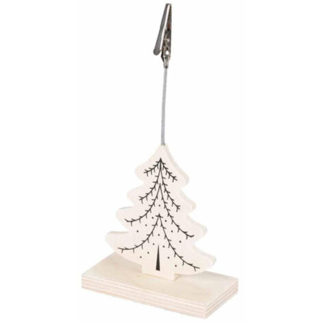 Clip Porte Nom de Noël "Nordic Sapin" Naturel