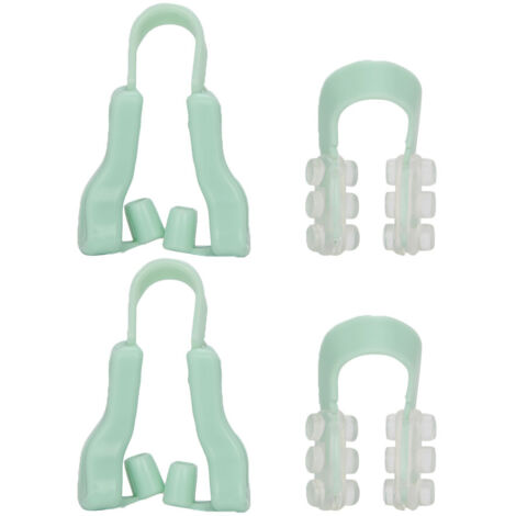 Clip Redresse Nez Silicone, Correcteur de Forme du Nez Portable, Accessoire de Lifting Nasal Vert