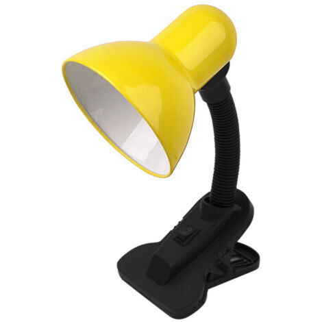 Clip regolabile Yezco E27 Flexos gialla 26x11,5x12 cm