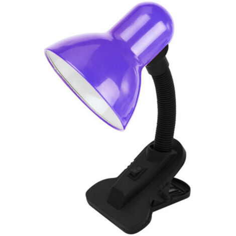 Clip regolabile Yezco E27 viola Flexos 26x11,5x12 cm