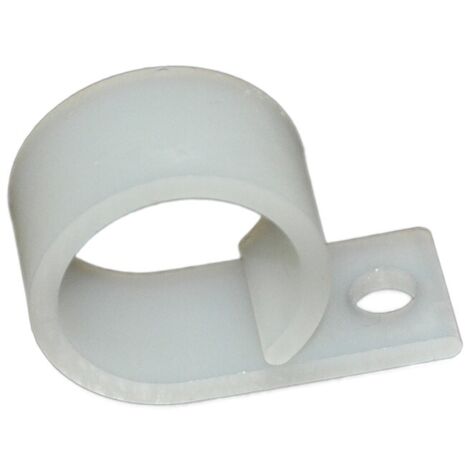 Clip serre-câbles à visser, Ø max 19.1mm en Nylon ( Prix pour Sachet de 100 )