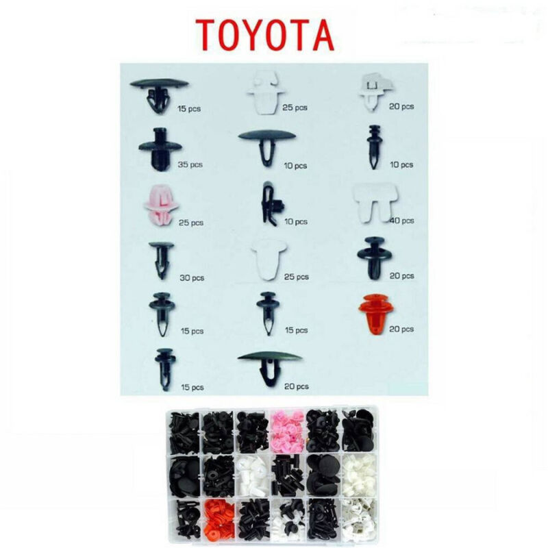Image of Trade Shop - set clip für toyota auto confezione 350 pezzi ricambi plastic -
