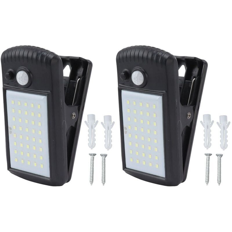 Clip solaire sur les lumières IP65 étanche 2 Modes de détection infrarouge pince extérieure capteur de mouvement lumières pour terrasse de pont de