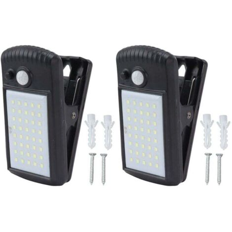 Clip solaire sur les lumières IP65 étanche 2 Modes de détection infrarouge pince extérieure capteur de mouvement lumières pour terrasse de pont de clture