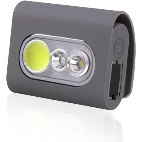 Clip sur la lumière de course, 2000 lumens de sécurité Jogging LED avec clip magnétique puissant