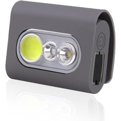Clip sur la lumière de course, 2000 lumens de sécurité Jogging LED avec clip magnétique puissant