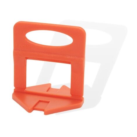 Clip système autonivelant EDMALEVEL 1.5 mm pour carreaux d'épaisseur 3-13 mm en sachet de 500 pièces - EDMA