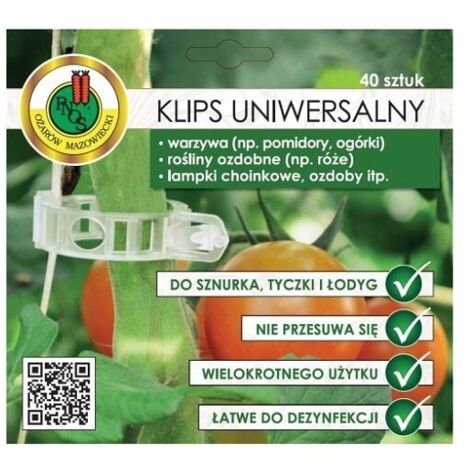 Clip universali da giardinaggio 40 pezzi PNOS