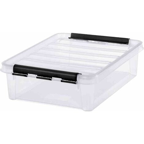 ORTHEX Clipbox transparent/schwarz flach 8 l SmartStore Classic 14