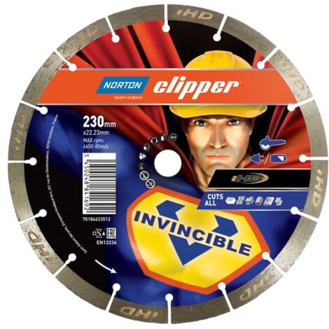Clipper Diamant Sägeblatt MR. INVINCIBLE Universal, Ausführung: 230 x 22,23 mm