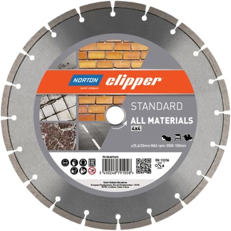Clipper Diamant Sägeblatt Standard 4x4, Ausführung: 230 x 22,23 mm