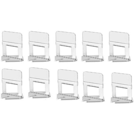 Clips 10 Pièce 1mm Croisillons pour Carrelage Croisillon Autonivelant Professionnel Kit de Système de Nivellement pour Outils de Construction de Murs en Céramique