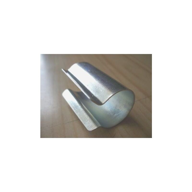 Atout Loisir - Clips de fixation ronds en acier galvanisé, Diamètre 40 mm, Lot de 15