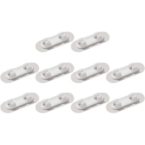 Clips adhésifs pour câbles, organisateur de fils : 20 clips adhésifs sans soudure-AquaForge