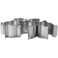 Lot De 50 Pinces Pour Serre En Acier Inoxydable - Fixation Des Vitres Et Plaques, 80 Mm | Protection Contre Le Vent