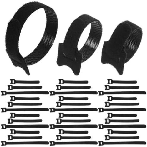 Clips Câbles en Nylon Noir Organisateur de Pratique et Rapide Lot 150 Tête Chat pour Gestion Domestiques -