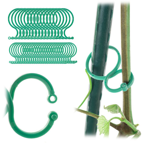 Clips Clips para plantas de tomate que fijan tallos a brotes 3 cm/4 cm 40 piezas