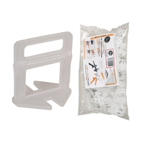 Clips croisillons autonivelants 3 mm – 100 pcs pour joints de 1 à 4 mm – Maintien et mise à niveau parfaite – Pour carrelage – Rokntools