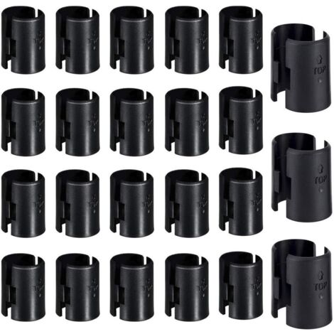 Clips de alambre para tabletas - Paquetes de 120, Paquetes de 60 pares, Clips de bloqueo de alambre negro para tabletas