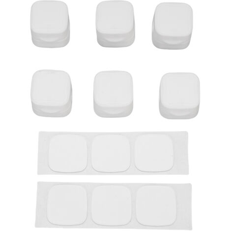 Clips de câble magnétiques, 6 pièces, support de cordon, gestion de bureau, organisateur de fil adhésif, pour maison, bureau, voiture, table de nuit, blanc