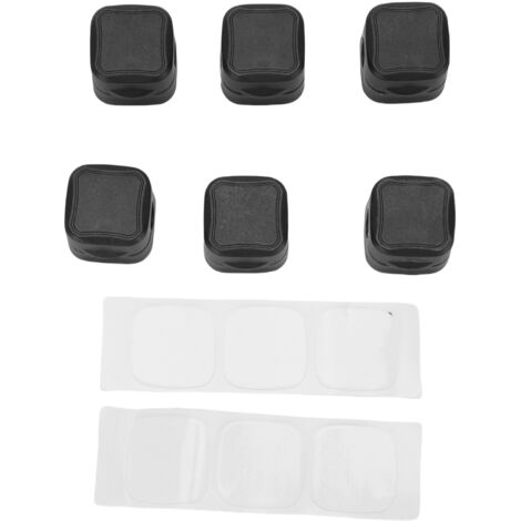 Clips de câble magnétiques, 6 pièces, support de cordon, gestion de bureau, organisateur de fil adhésif, pour maison, bureau, voiture, table de nuit, noir