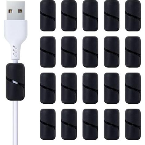 Clips de câble, supports de câble auto-adhésifs, organisateurs de câbles multifonctionnels en silicone-AquaForge