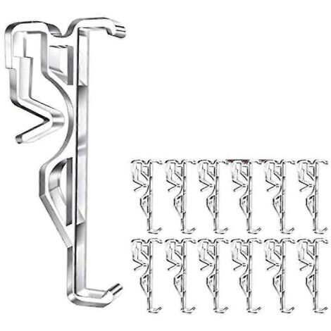Clips de cantonnière, clips de cantonnière en plastique transparent pour stores, clips pour stores horizontaux