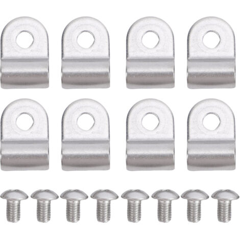 Clips de Conduite de Frein en Acier Inoxydable, Clips de Remplacement de 3/16 Pouces, Clamp/Holder de Frein avec Vis, Résistant aux Hautes Températures, à la Pression et à la Déformation,