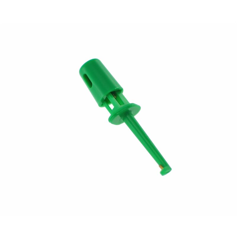 

Clips de conexión de cable para sonda de prueba con ganchos simples 4CM VERDE