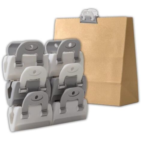 Clips de Fermeture - Non spécifié - Lot de 6 - Plastique Résistant - Antidérapant - Multi-usages