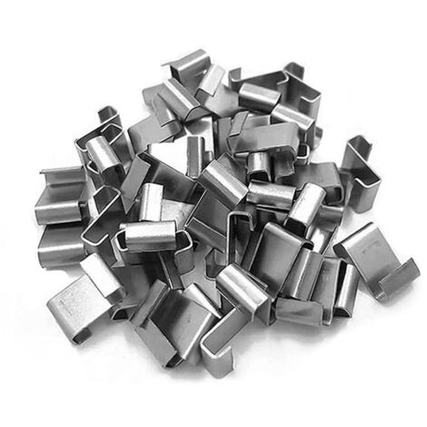 Clips de fijación superpuestos para vidrio de invernadero de acero inoxidable, duraderos, abrazaderas para marco de vidrio, reemplazo para vidrio de invernadero, Starlight, 25 piezas