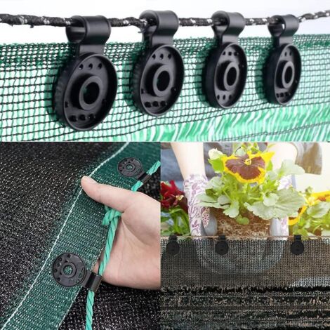 Clips de fixation noirs anti-UV pour écrans de 90 à 350 g/m²