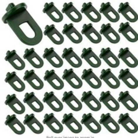 Clips de fixation pour serre, 50 crochets en plastique, outils de suspension et accessoires pour serre, pour plantes suspendues et toiles d'ombrage.