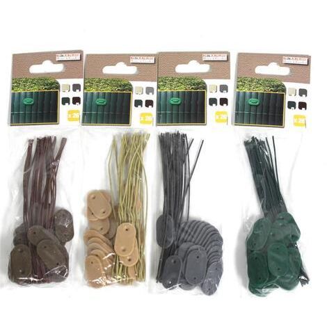 Clips de fixation pour tapis de protection, jeu de fixation de 25 pièces bambou