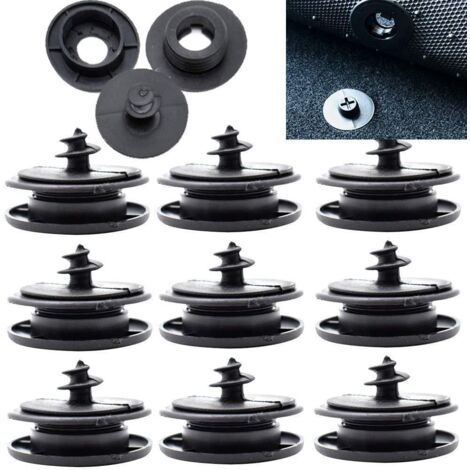 Clips de fixation pour tapis de sol de voiture - Clips universels pour tapis de voiture (lot de 20)