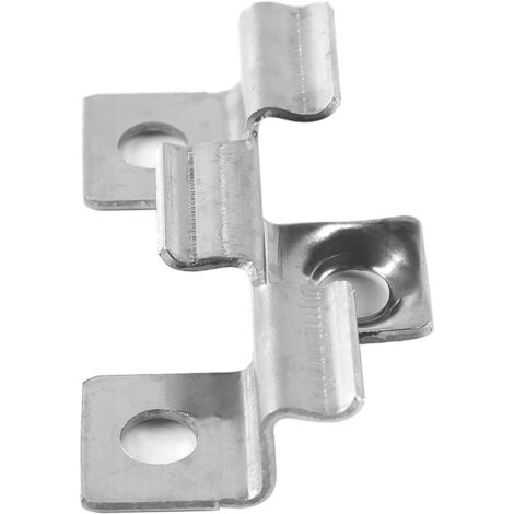 Clips de fixation pour terrasse composite, fixation pour planche, plaque décorative composite, fixation dissimulée en métal avec vis pour quille en bois